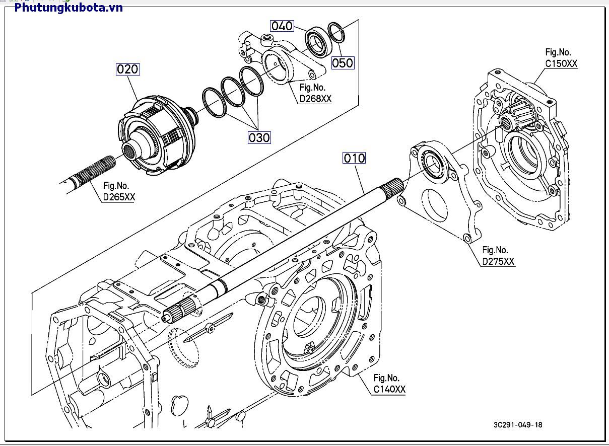 Bộ ly hợp PTO mới 10001 -. 49999